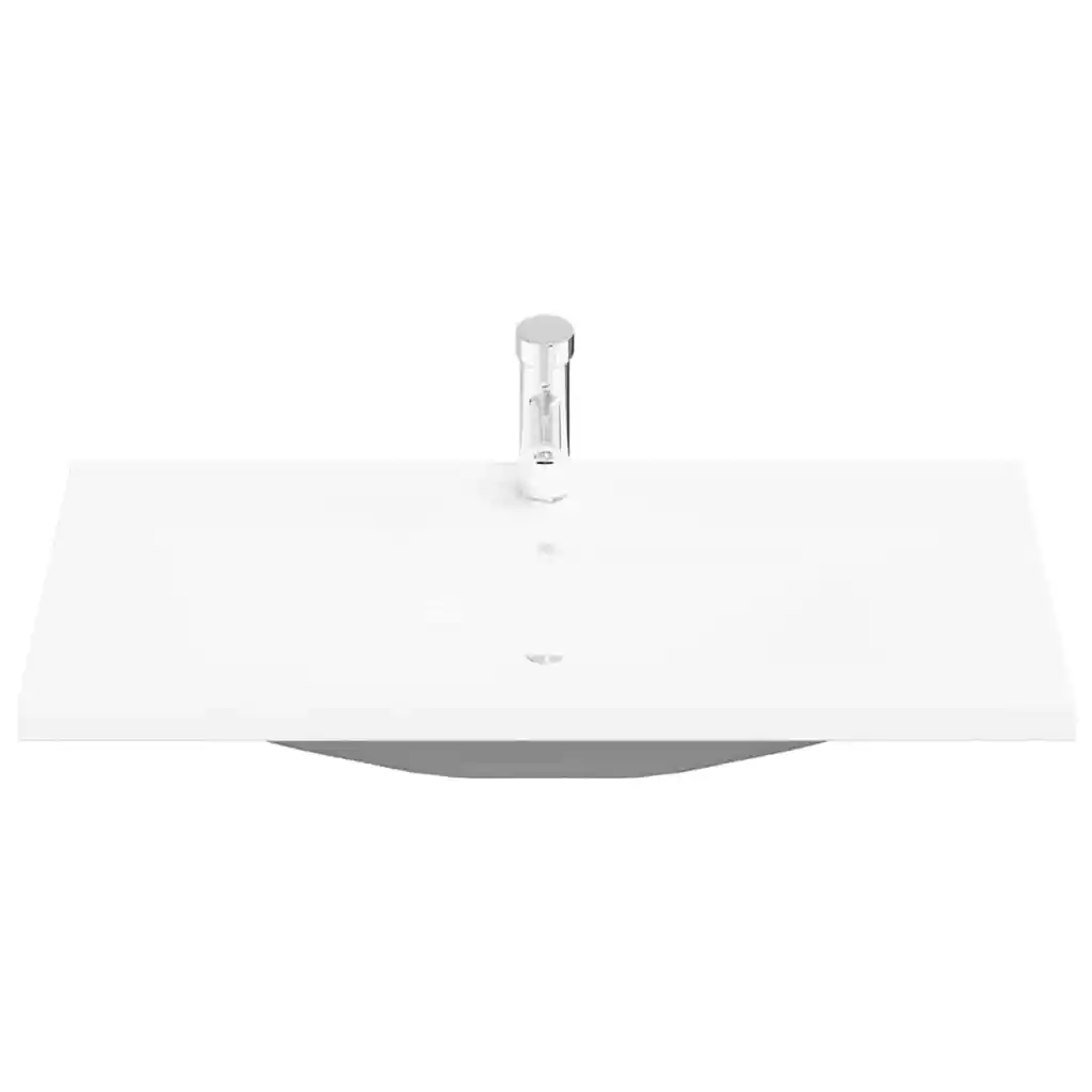 Rippuv vannitoa valamukapp 2 sahtliga, peegli ja kraanikausiga, must tamm, 90 cm, 3-osaline komplekt