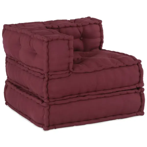3-osaline mooduldiivan Bordeaux kangast, 210 x 70 x 56 cm - 2