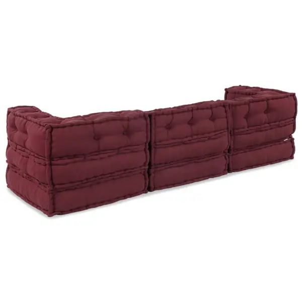 3-osaline mooduldiivan Bordeaux kangast, 210 x 70 x 56 cm - 7