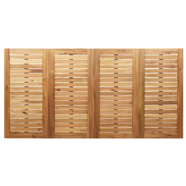 9-osaline aiamööbli komplekt, akaatsiapuidust laud ja 8 tooli, roostevaba terasraam, laud 200 x 90 cm - 8