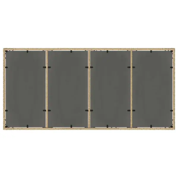 9-osaline aiamööbli komplekt 8-le, beež polürotang, karastatud klaasplaadiga laud - 8