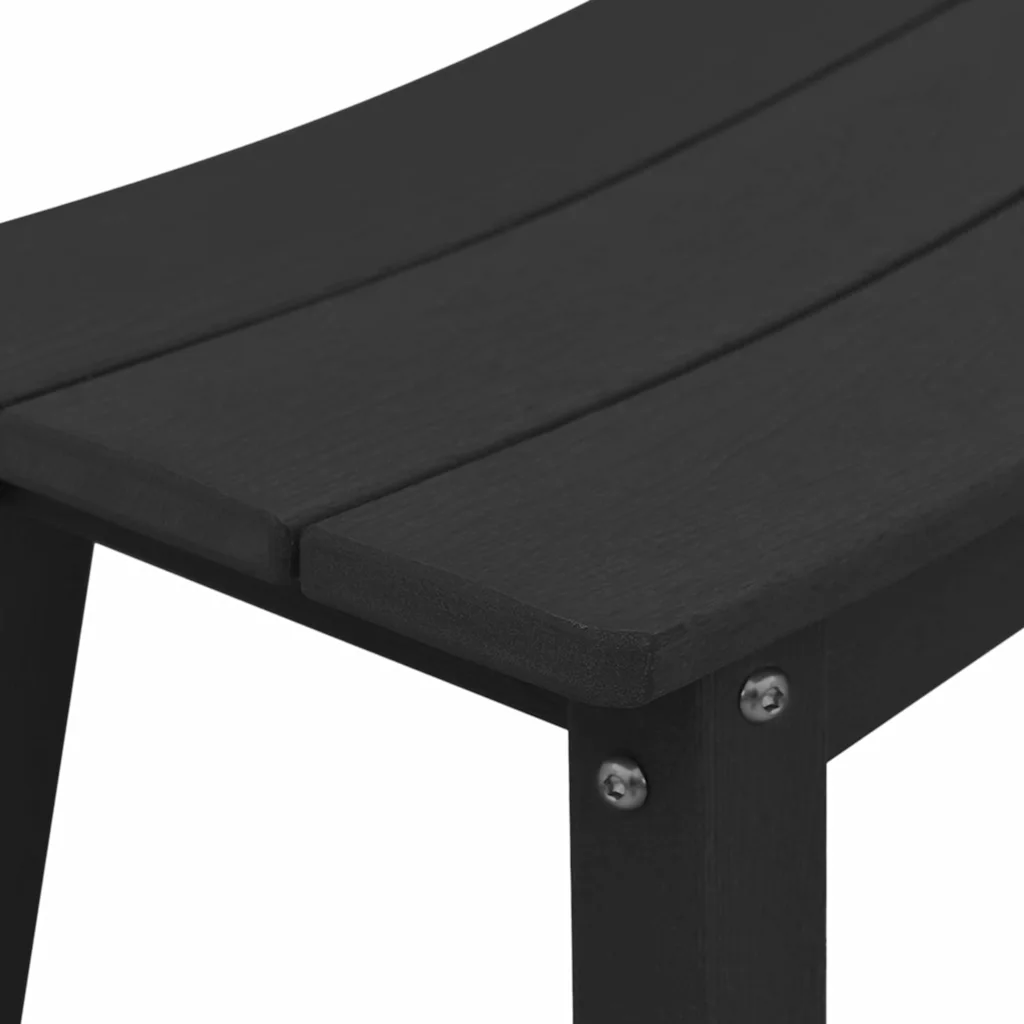 Aia baarikomplekt mustast HDPE-st baarilaua ja 6 taburetiga