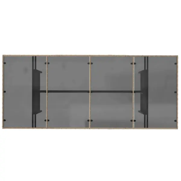 9-osaline beež polürotangist aiamööbli komplekt istmepatjadega, laud 190 x 80 cm - 8