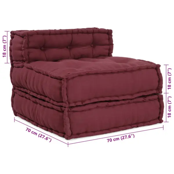 Bordeaux kangast 4-osaline mooduldiivan, 210 x 140 x 56 cm - 11