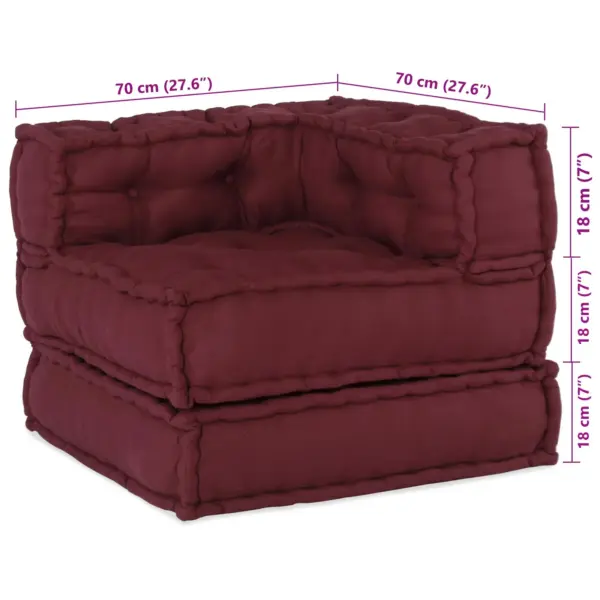 Bordeaux kangast 4-osaline mooduldiivan, 210 x 140 x 56 cm - 12