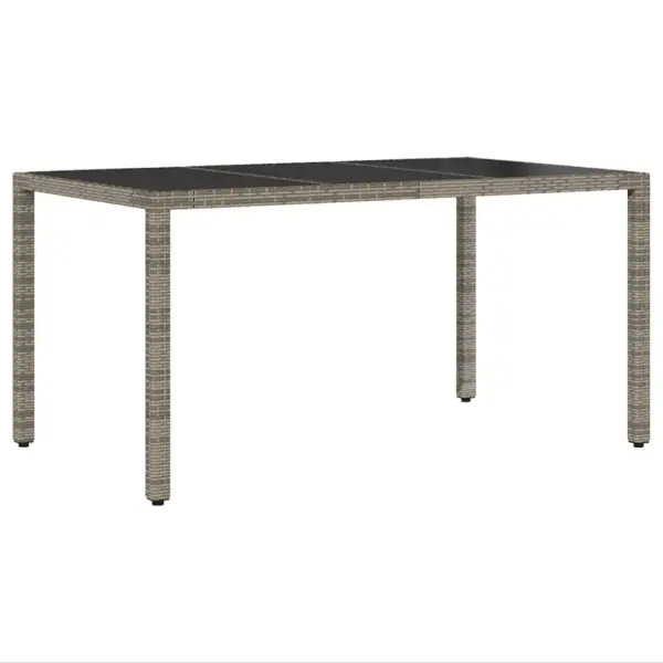 Hall polürotangist 7-osaline aiamööbli komplekt, laud 150 x 90 cm - 5