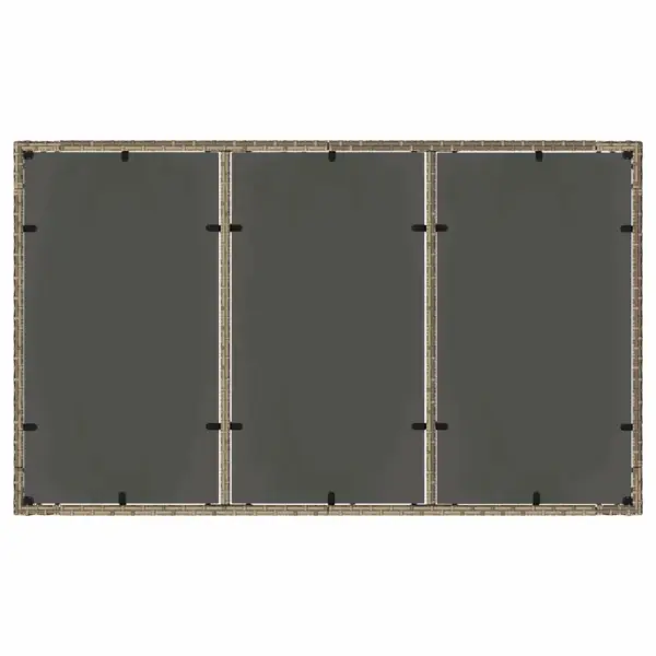 Hall polürotangist 7-osaline aiamööbli komplekt, laud 150 x 90 cm - 8
