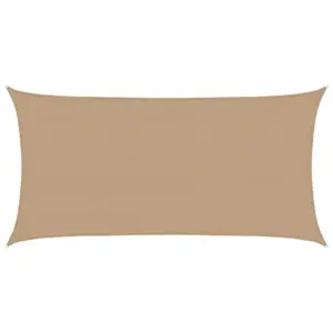 Päikesepuri HDPE-st, pruunikashall, ristkülikukujuline, 4 x 7 m, 160 g/m²