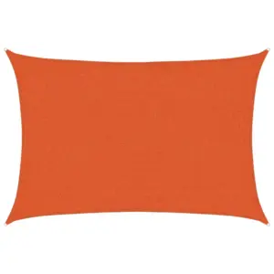 Oranž ristkülikukujuline HDPE päikesepuri, 2 x 2,5 m, 160 g/m²