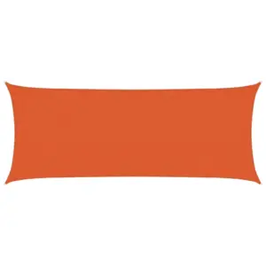 Ristkülikukujuline HDPE päikesepuri, oranž, 2 x 4,5 m, 160 g/m²