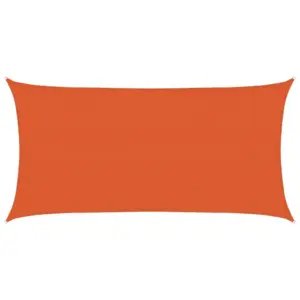 HDPE päikesepuri 2,5 x 5 m, oranž, ristkülikukujuline, 160 g/m²