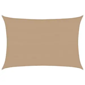 Ristkülikukujuline HDPE päikesepuri, pruunikashall, 5 x 7 m, 160 g/m²