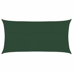 Ristkülikukujuline päikesepuri 160 g/m², tumeroheline, 2,5 x 5 m, HDPE